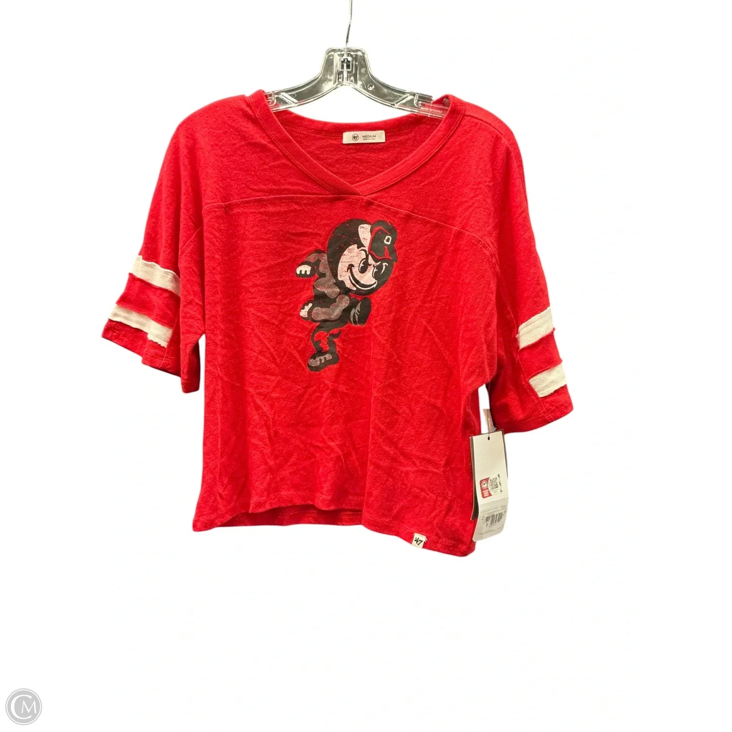 Top Short Sleeve By Clothes Mentor In Red, Size: M