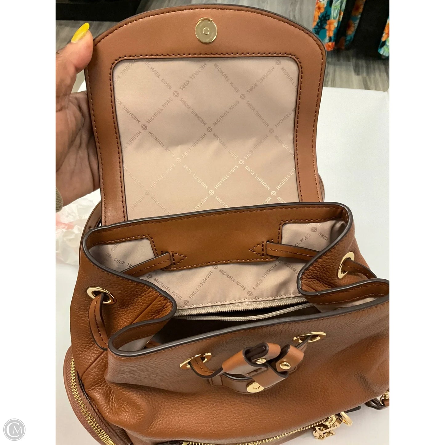 Backpack Designer By Michael Kors, Size: Medium