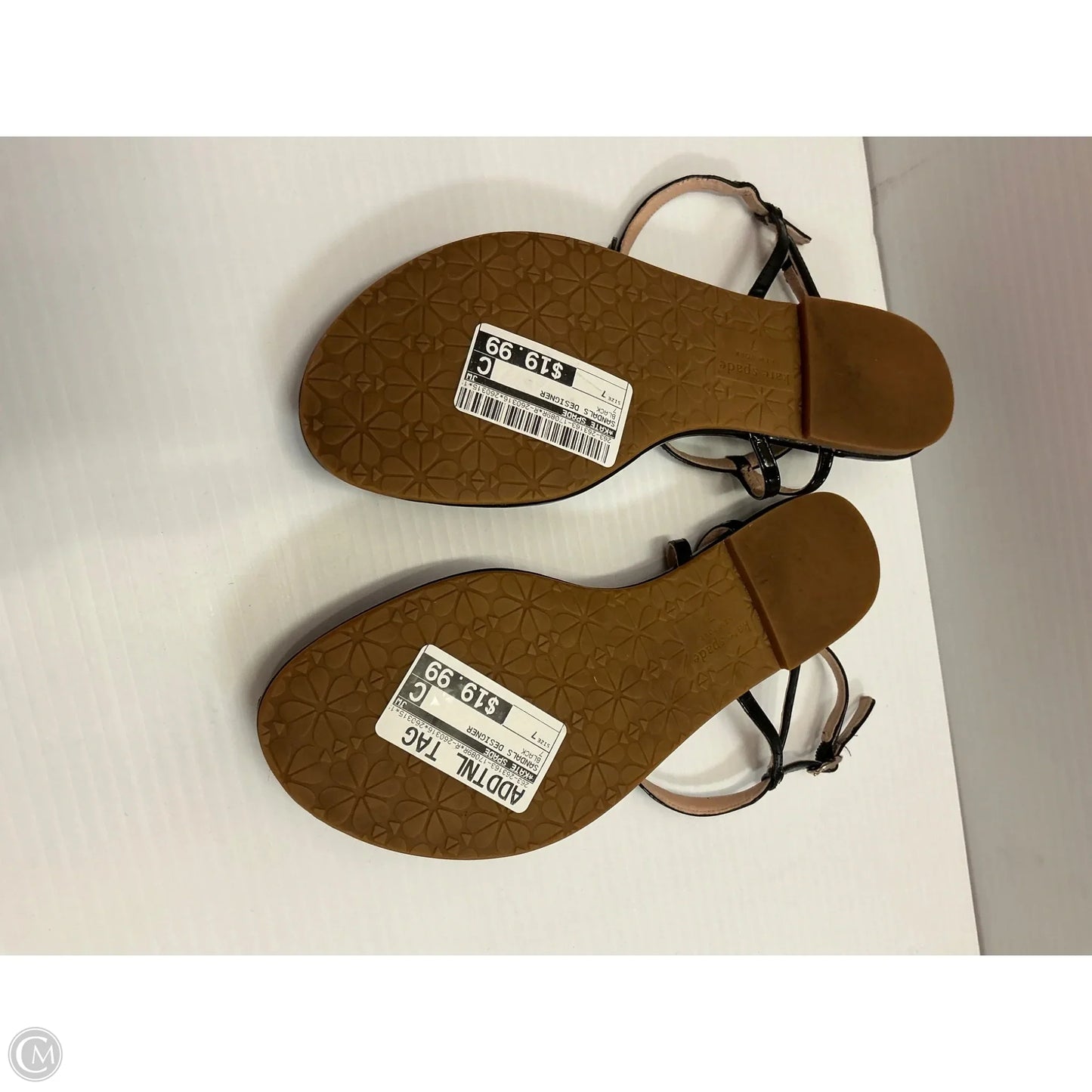 Sandals Designer By Kate Spade In Black, Size: 7