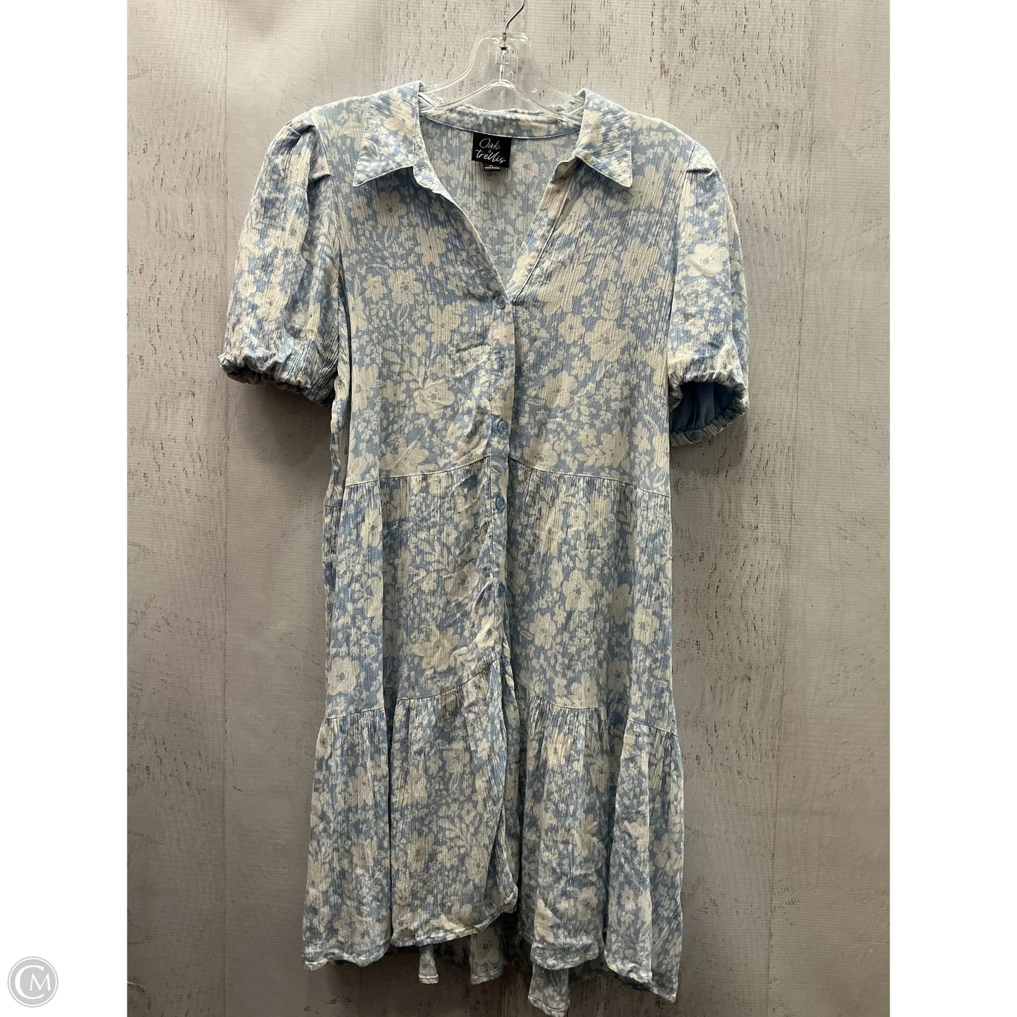 Dress Casual Short By Clothes Mentor In Blue, Size: Xl