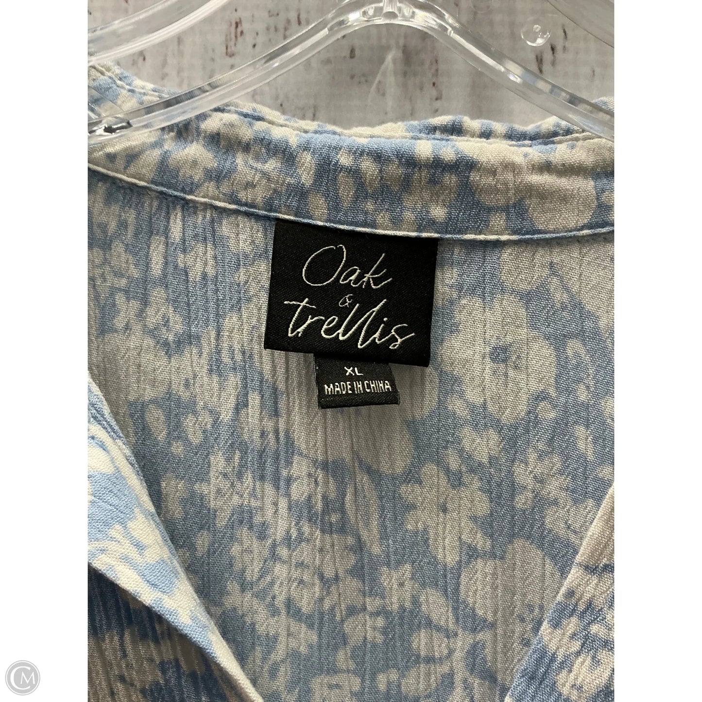 Dress Casual Short By Clothes Mentor In Blue, Size: Xl