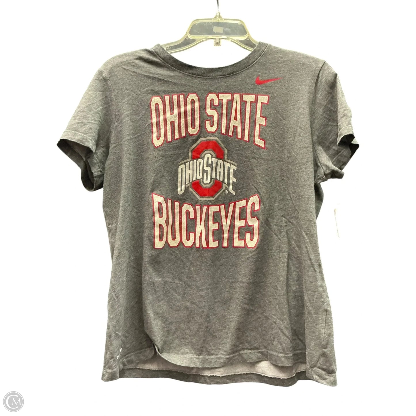 Top Short Sleeve By Clothes Mentor In Grey, Size: L