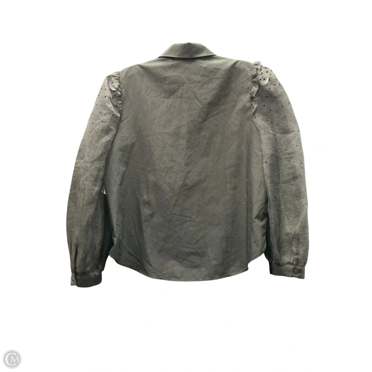 Top Long Sleeve By Zara In Black, Size: S