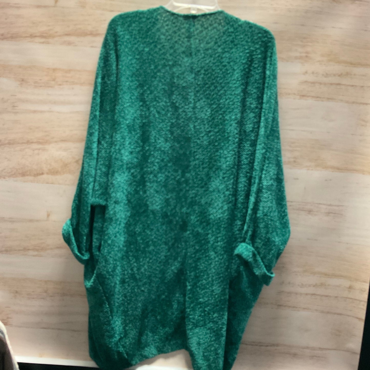 Sweater Cardigan By Clothes Mentor In Green, Size: M