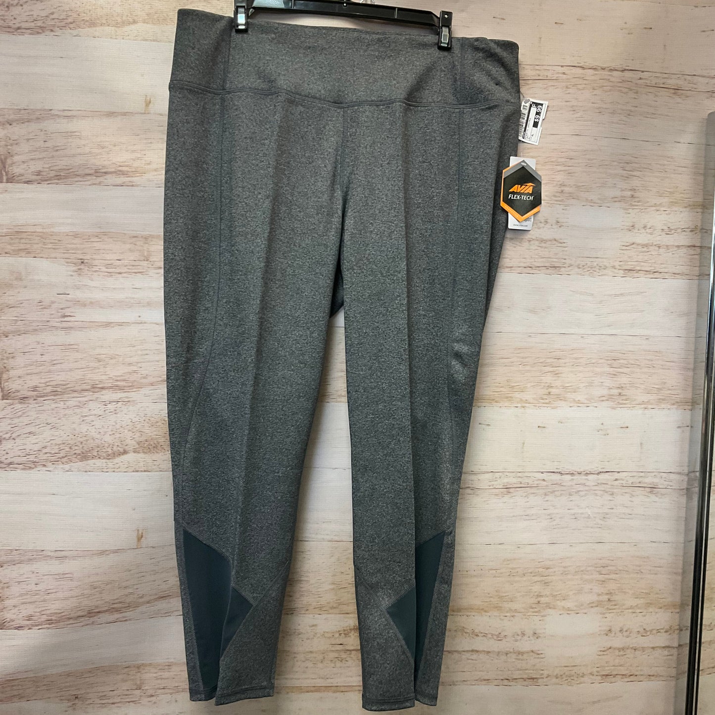 Athletic Leggings By Avia In Grey, Size: Xl