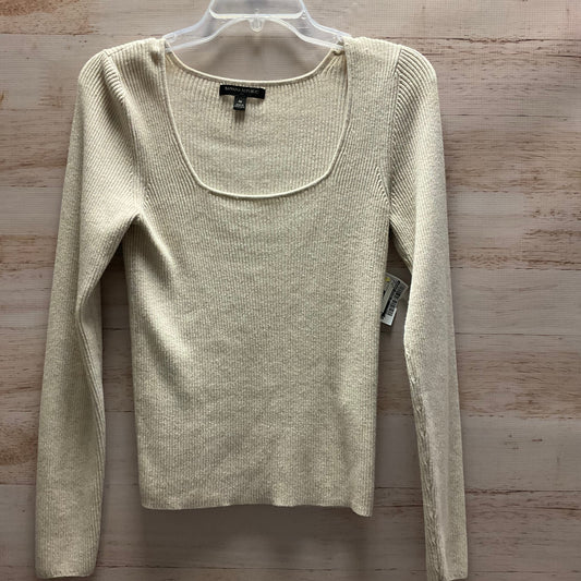 Top Long Sleeve By Banana Republic In Beige, Size: M