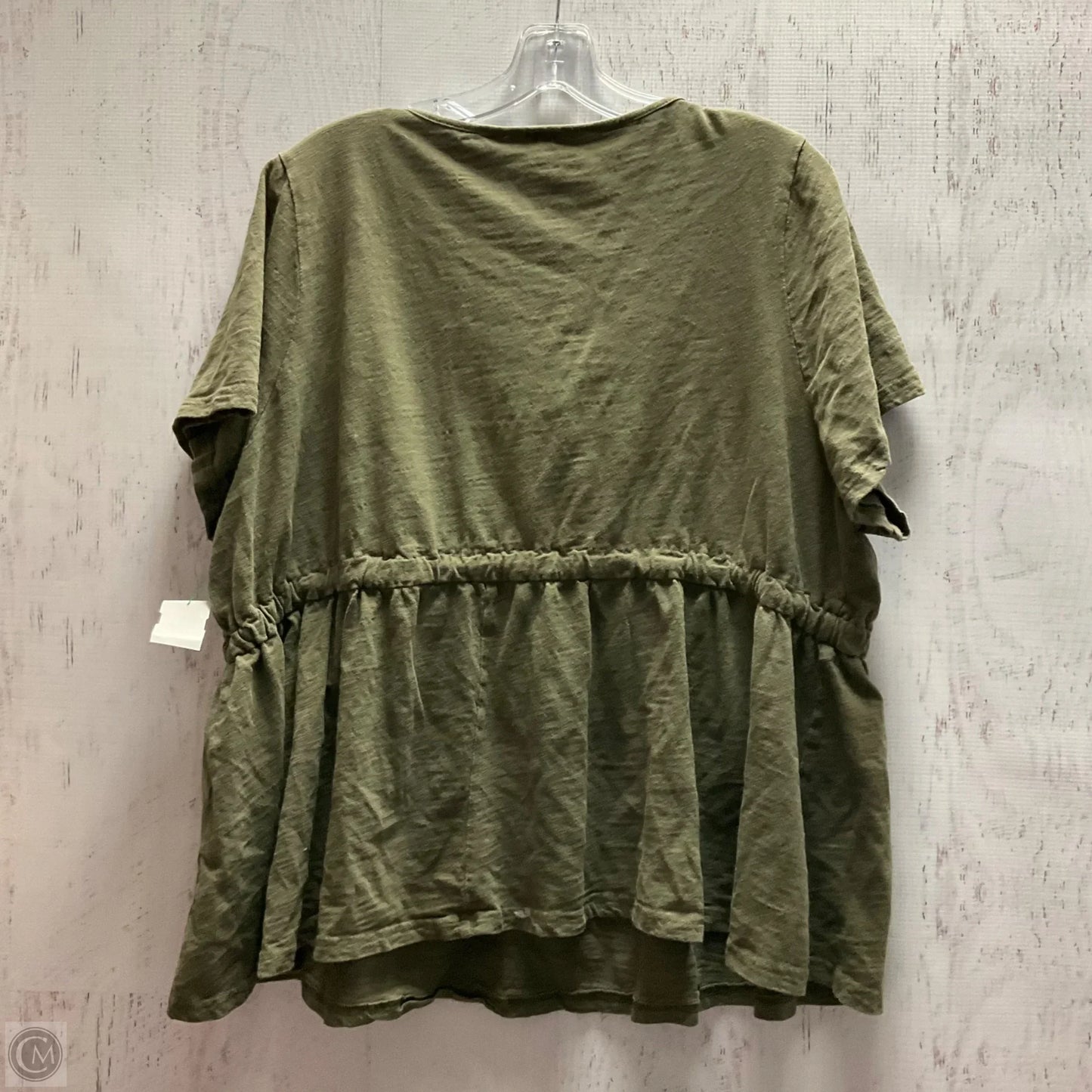 Top Short Sleeve By Shein In Green, Size: 4x