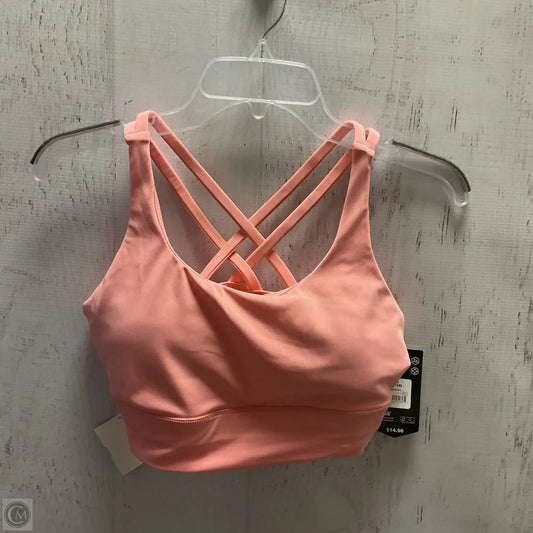 Athletic Bra By Avia In Peach, Size: M