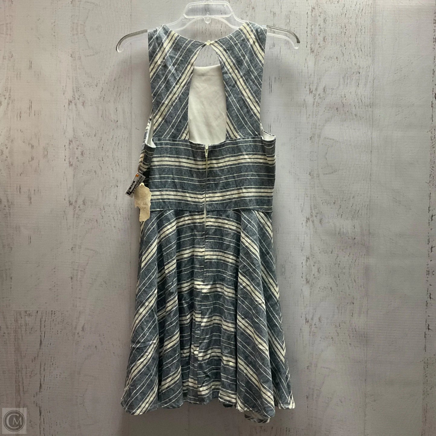 Dress Casual Midi By Altard State In Blue & White, Size: L