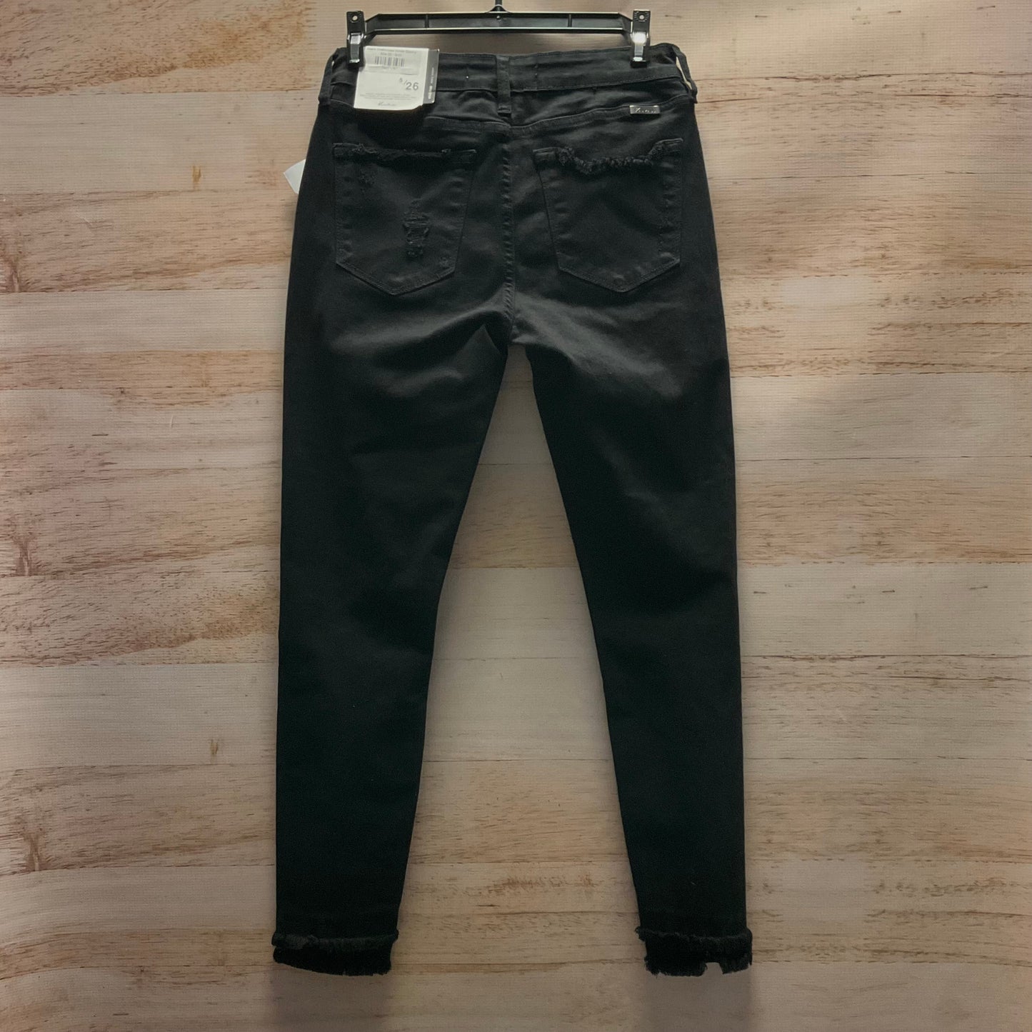 Jeans Skinny By Kancan In Black Denim, Size: 4