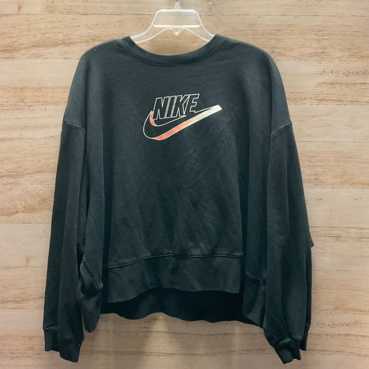 Athletic Sweatshirt Crewneck By Nike Apparel In Black, Size: 2x