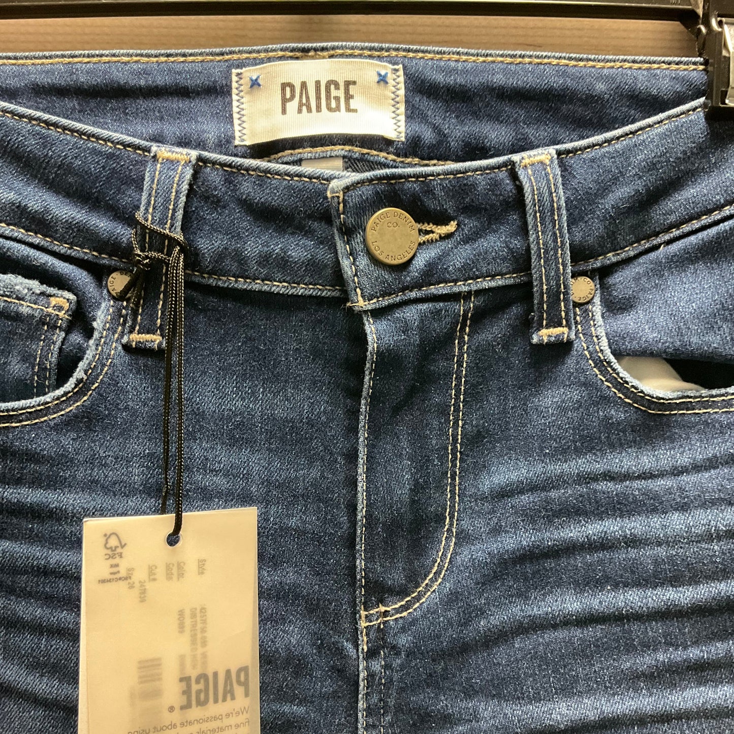 Jeans Skinny By Paige In Blue Denim, Size: 2