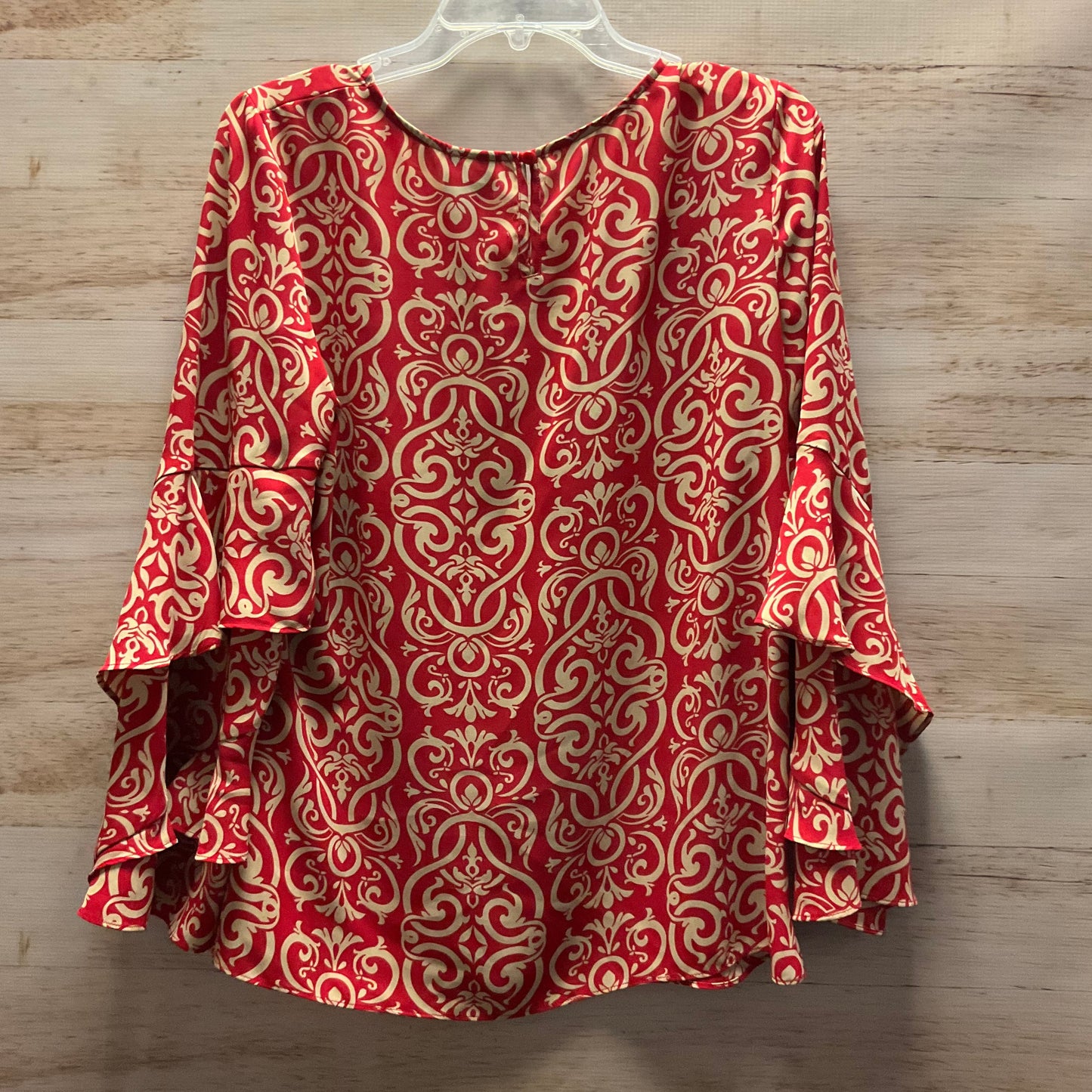 Blouse Long Sleeve By Worthington In Red, Size: M