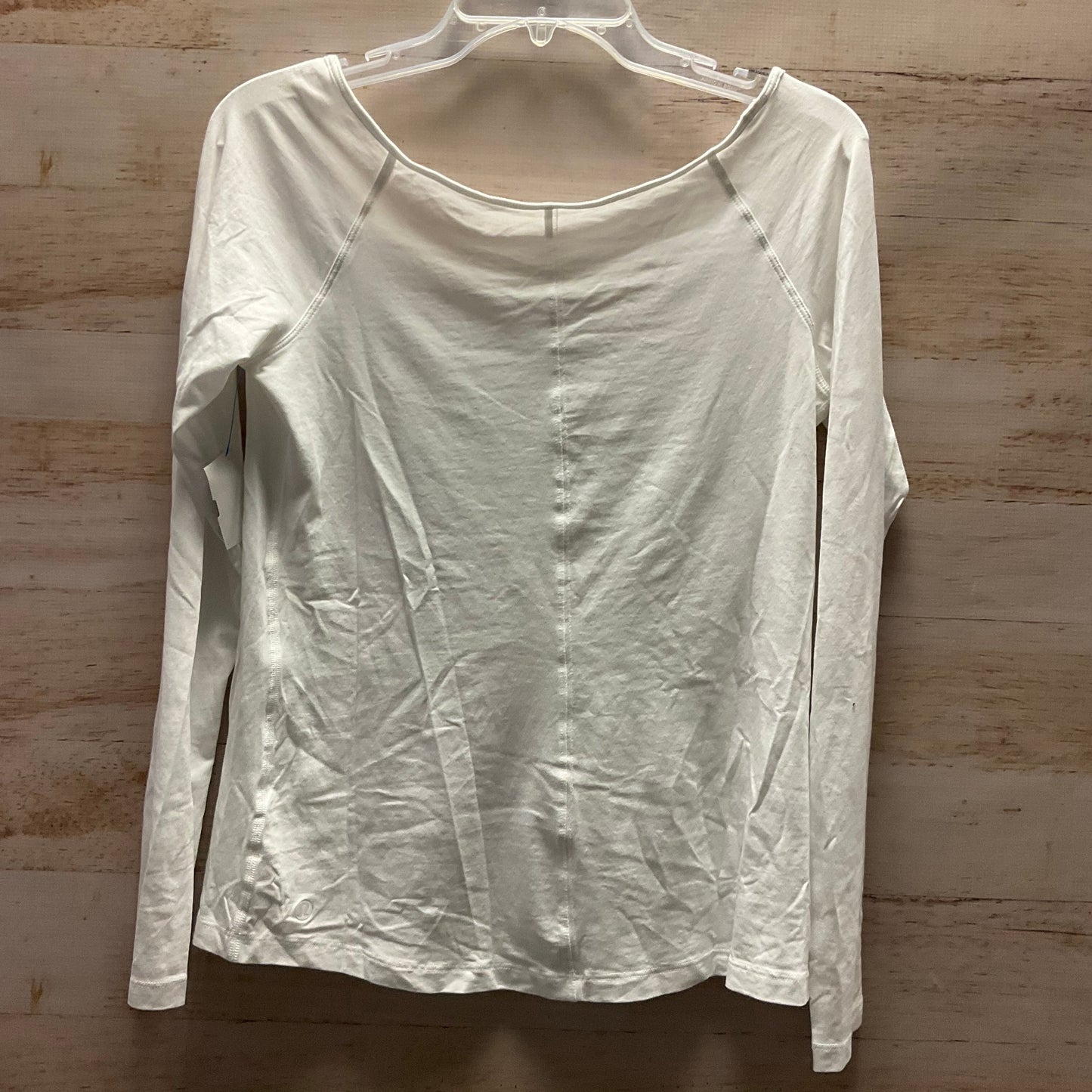 Top Long Sleeve By Lululemon In White, Size: 6