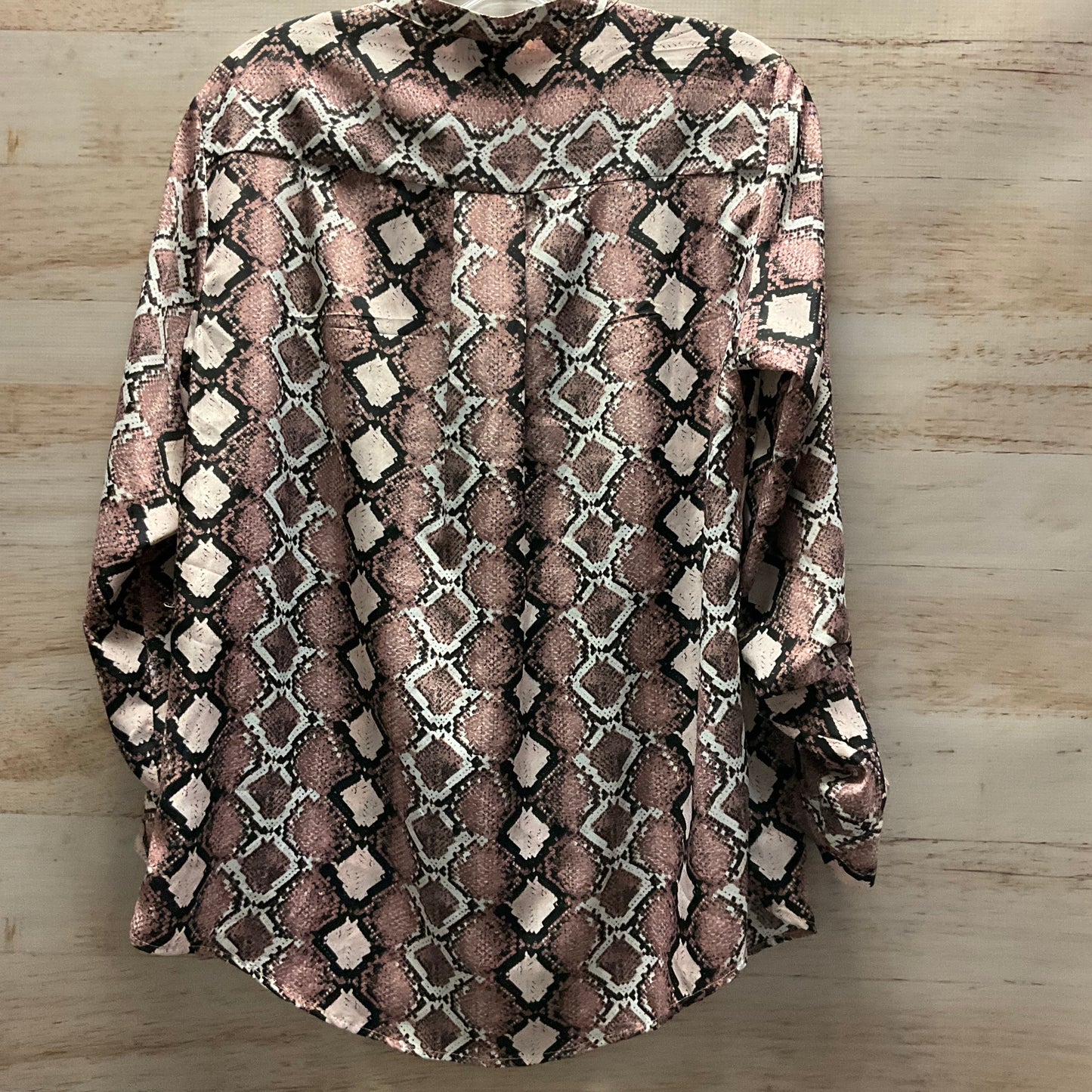 Top Long Sleeve By Jones New York In Animal Print, Size: M