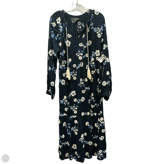 Dress Casual Midi By Karen Kane In Blue, Size: L
