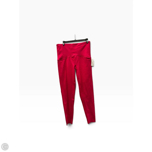 Athletic Leggings By Spanx In Pink, Size: Xl