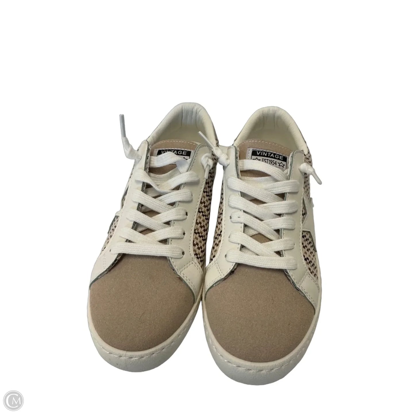 Shoes Sneakers By Vintage Havana In Brown & Cream, Size: 8