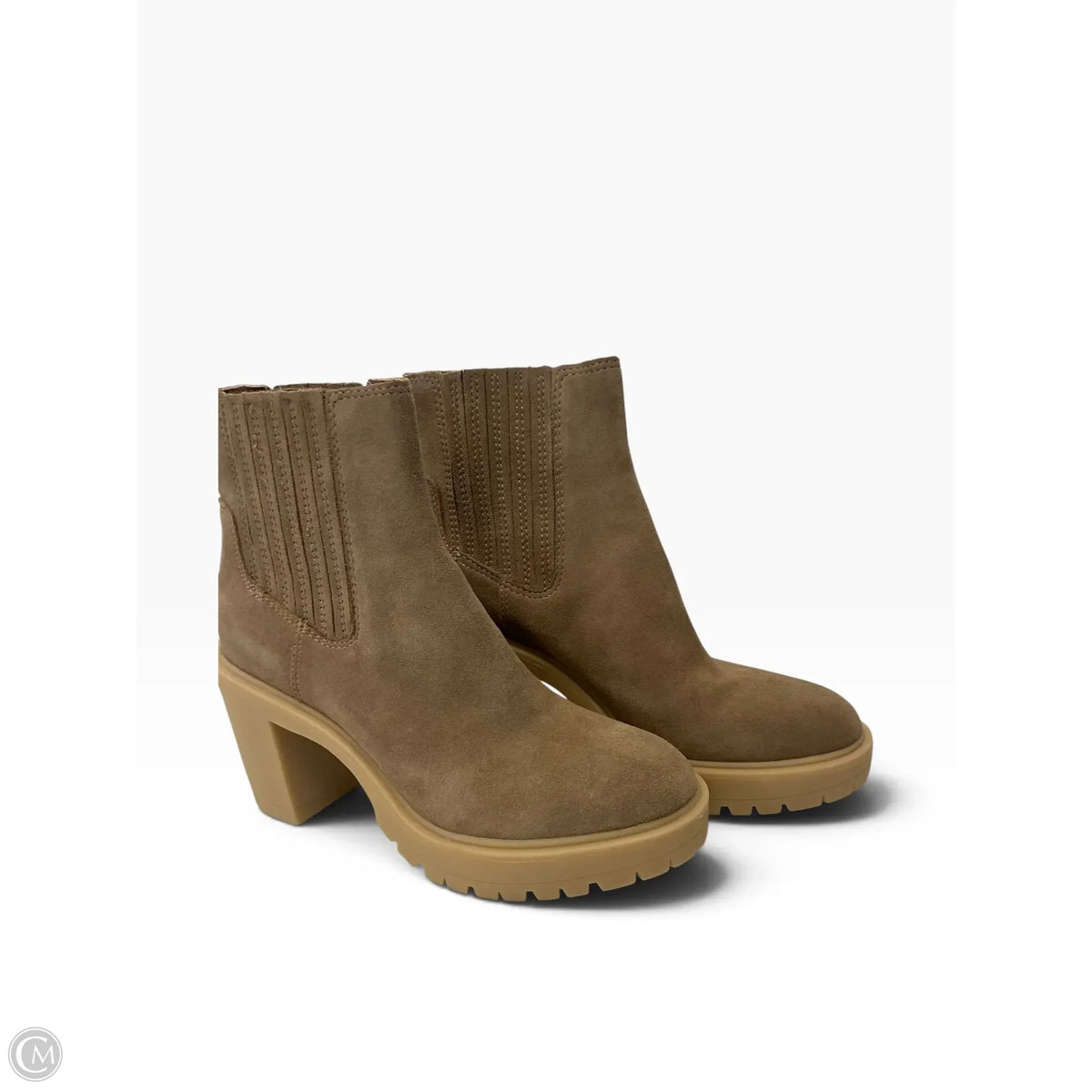 Boots Ankle Heels By Dolce Vita In Tan, Size: 9.5