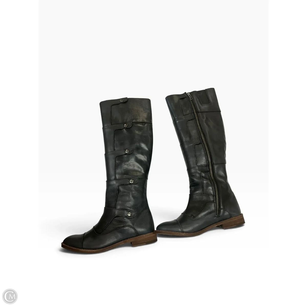 Boots Knee Flats By Very Volatile In Black, Size: 6
