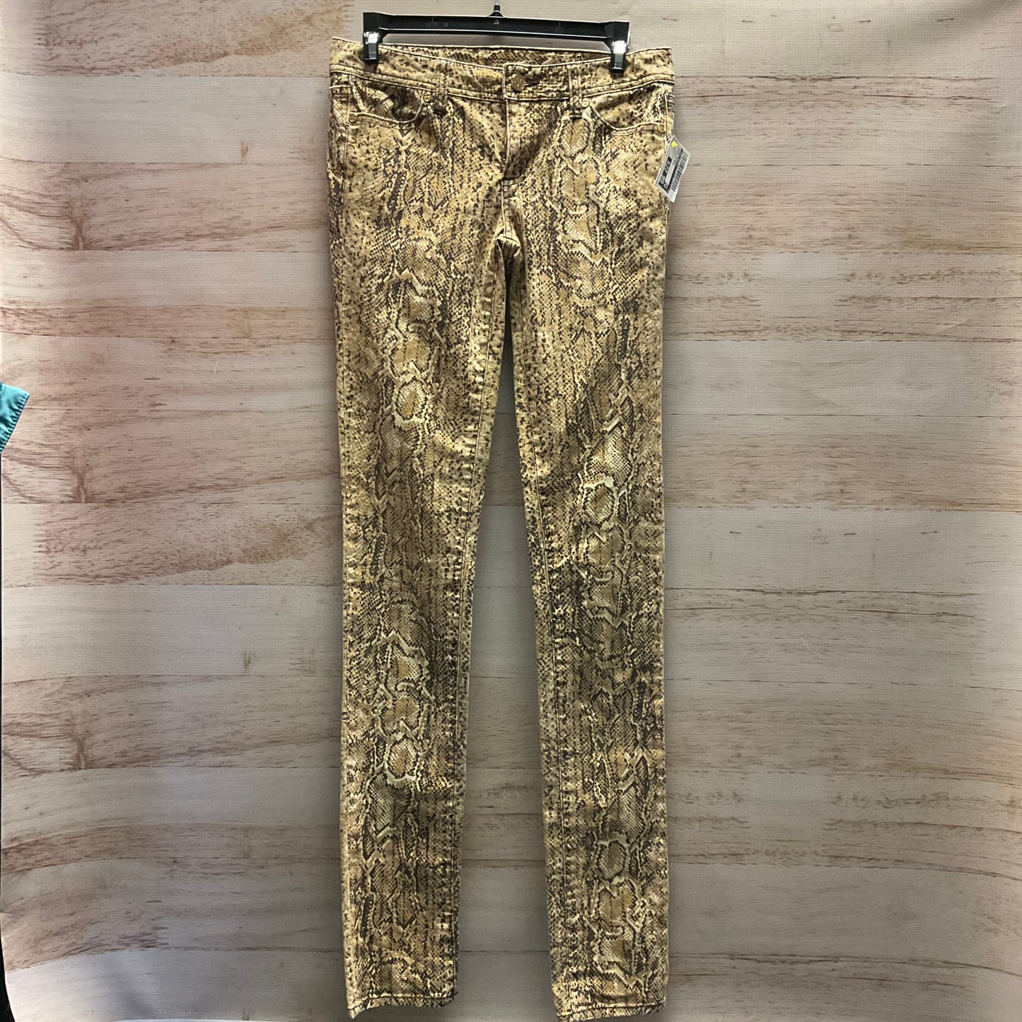 Jeans Skinny By Tory Burch In Snakeskin Print, Size: 4