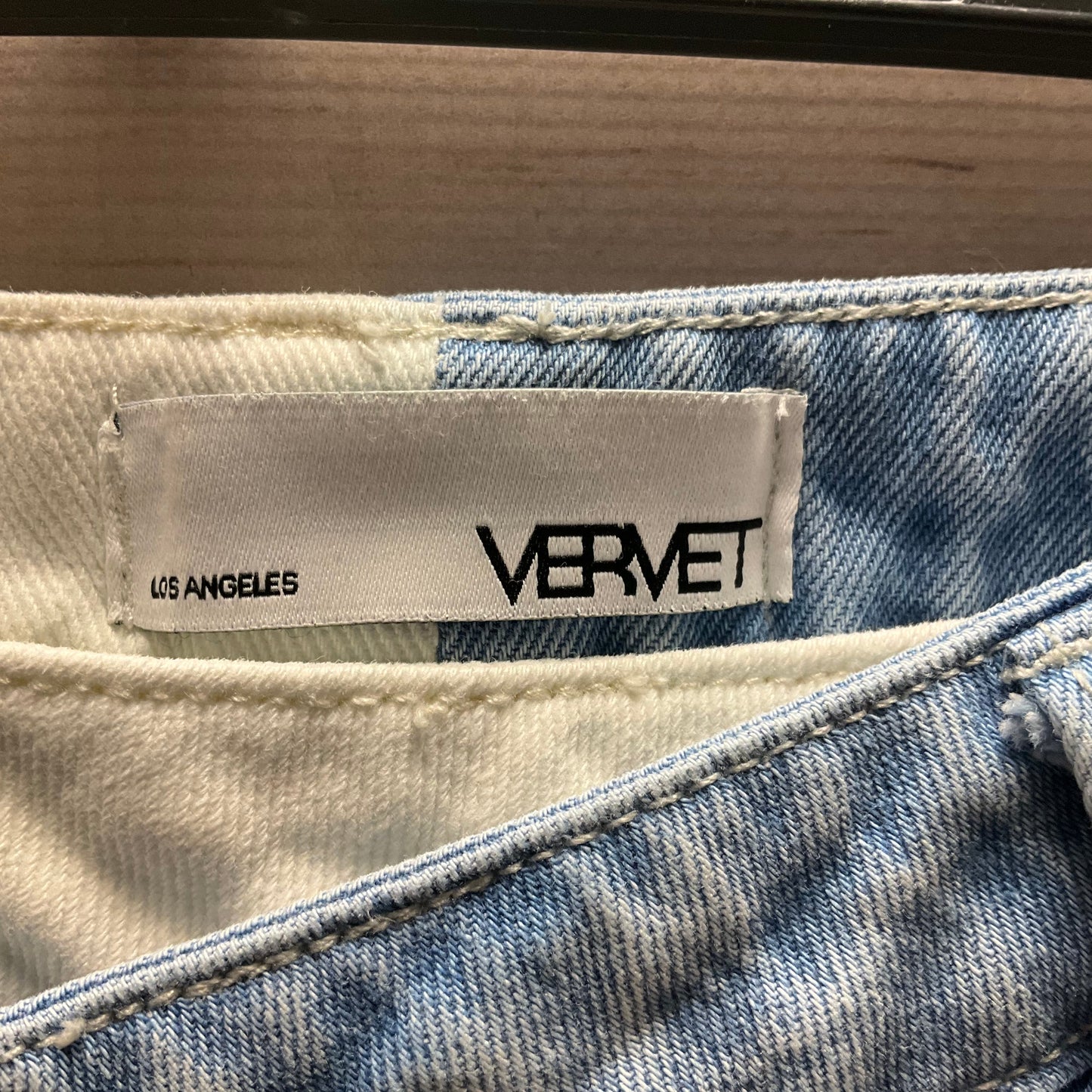 Jeans Cropped By Vervet In Blue & White, Size: 4