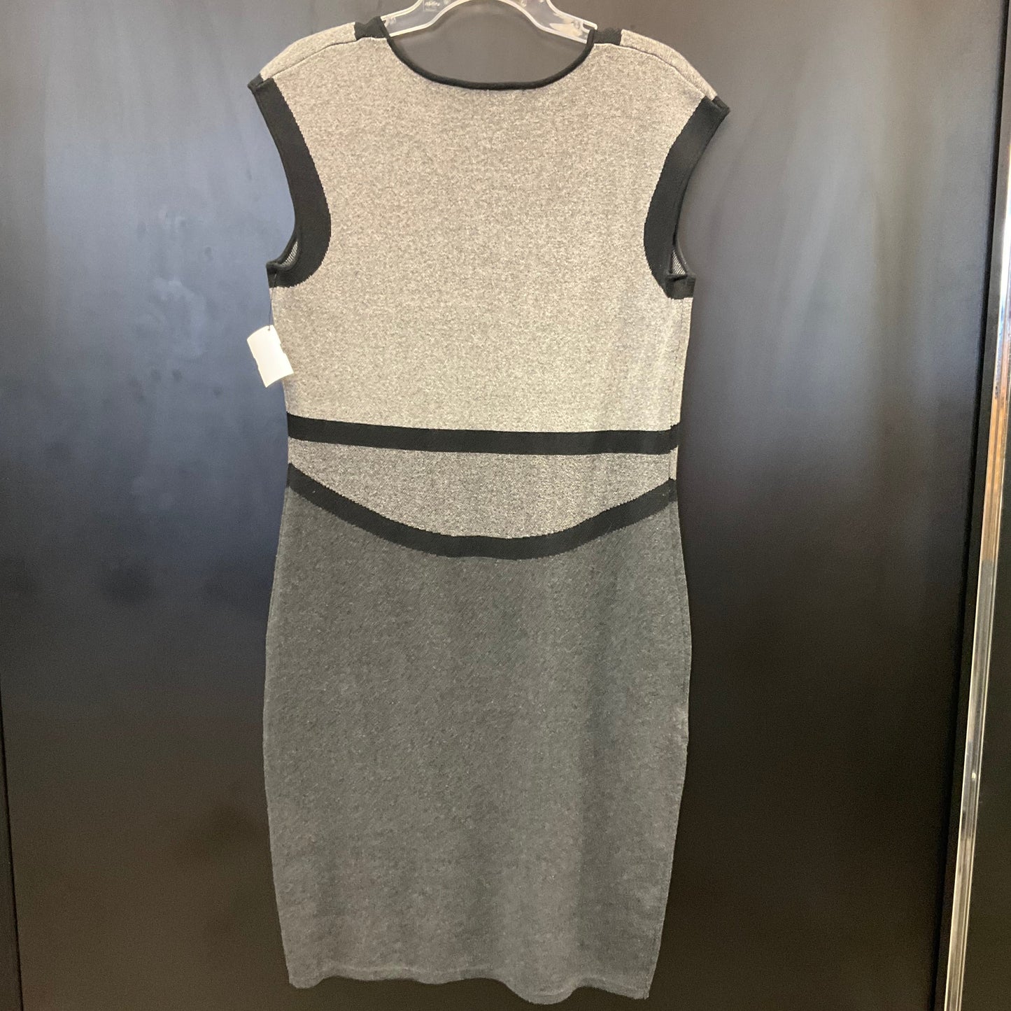 Dress Casual Midi By Ashley Stewart In Grey, Size: Xl