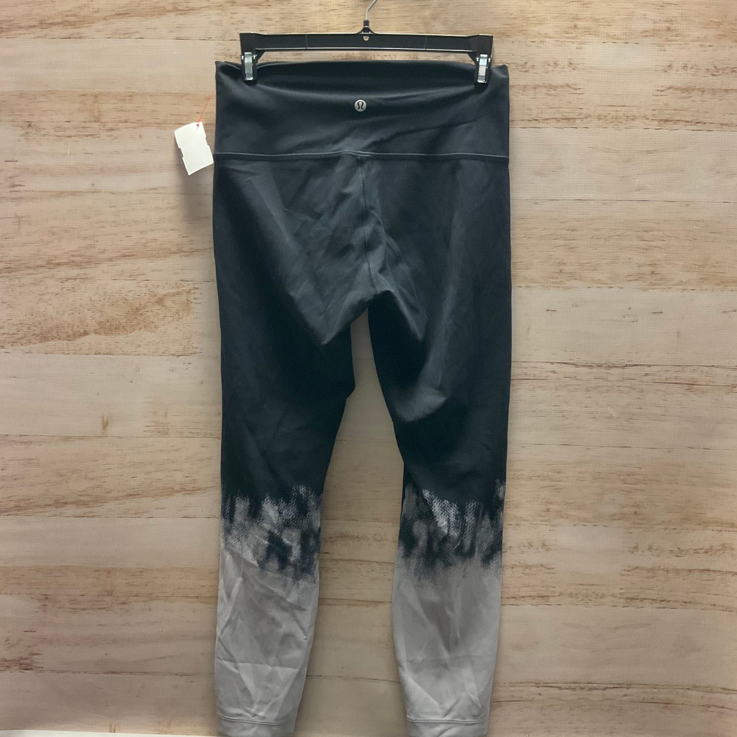 Athletic Leggings By Lululemon In Black & Grey, Size: 8