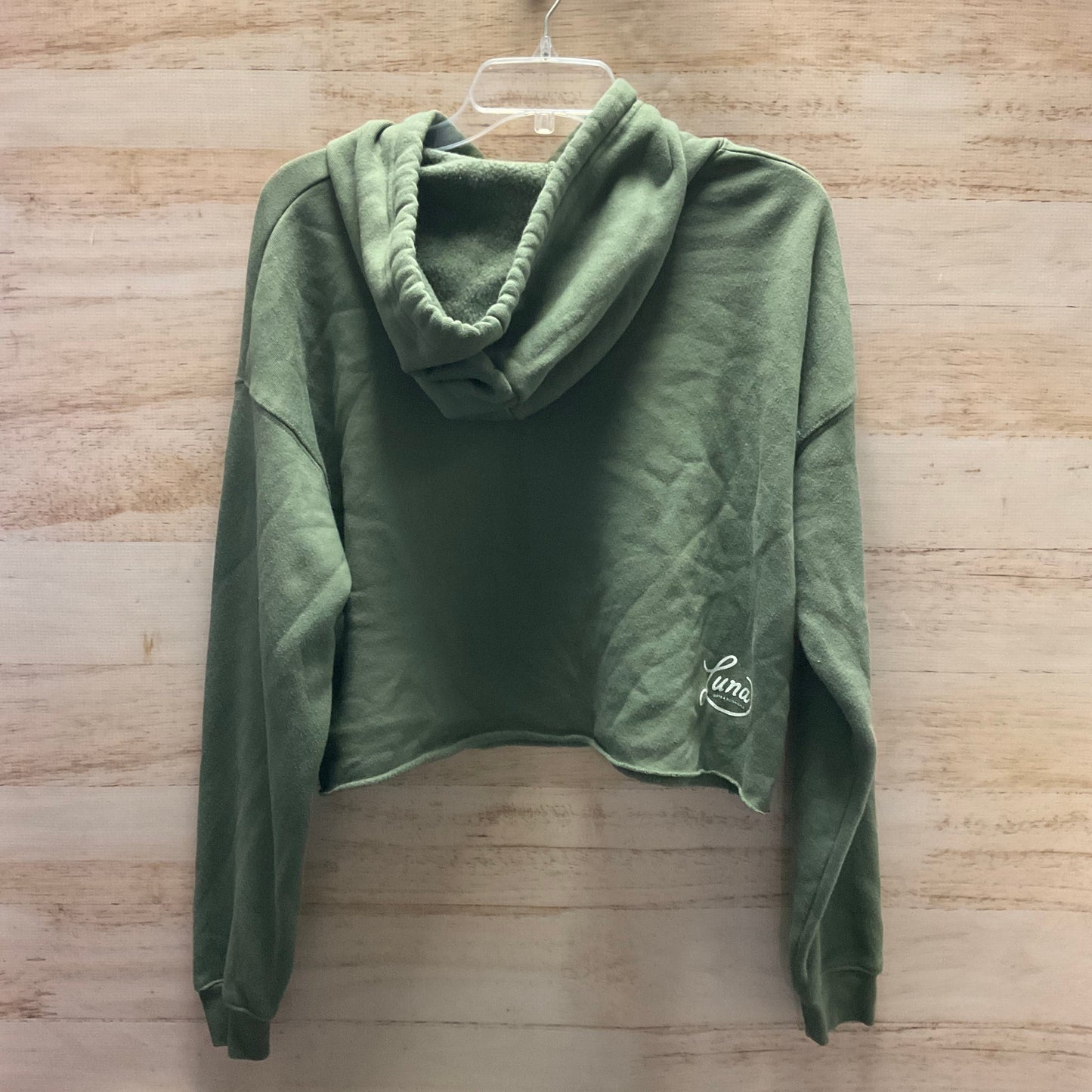 Sweatshirt Hoodie By Bella + Canvas In Green, Size: M