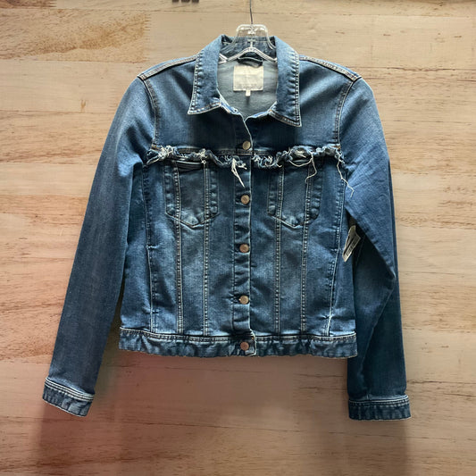 Jacket Denim By Zara In Blue Denim, Size: L