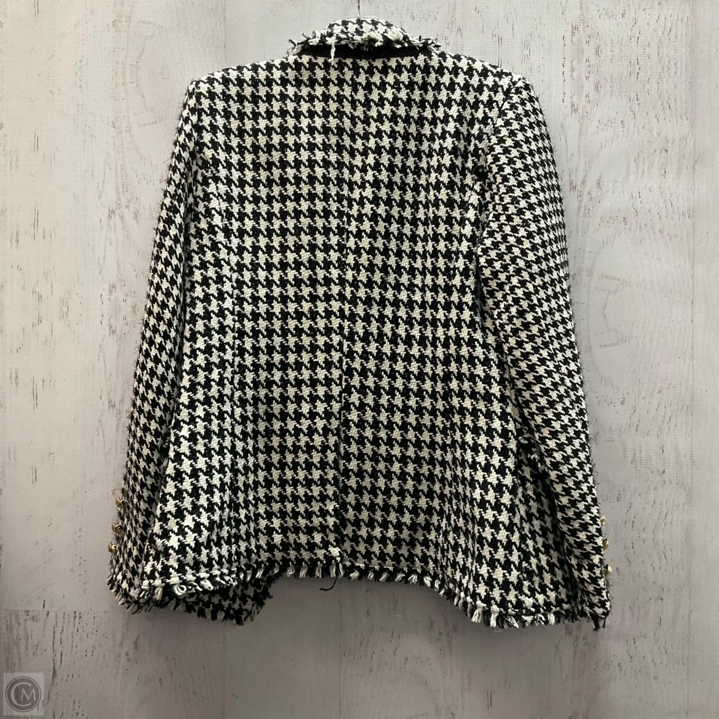 Blazer By Mystree In Black & White, Size: M