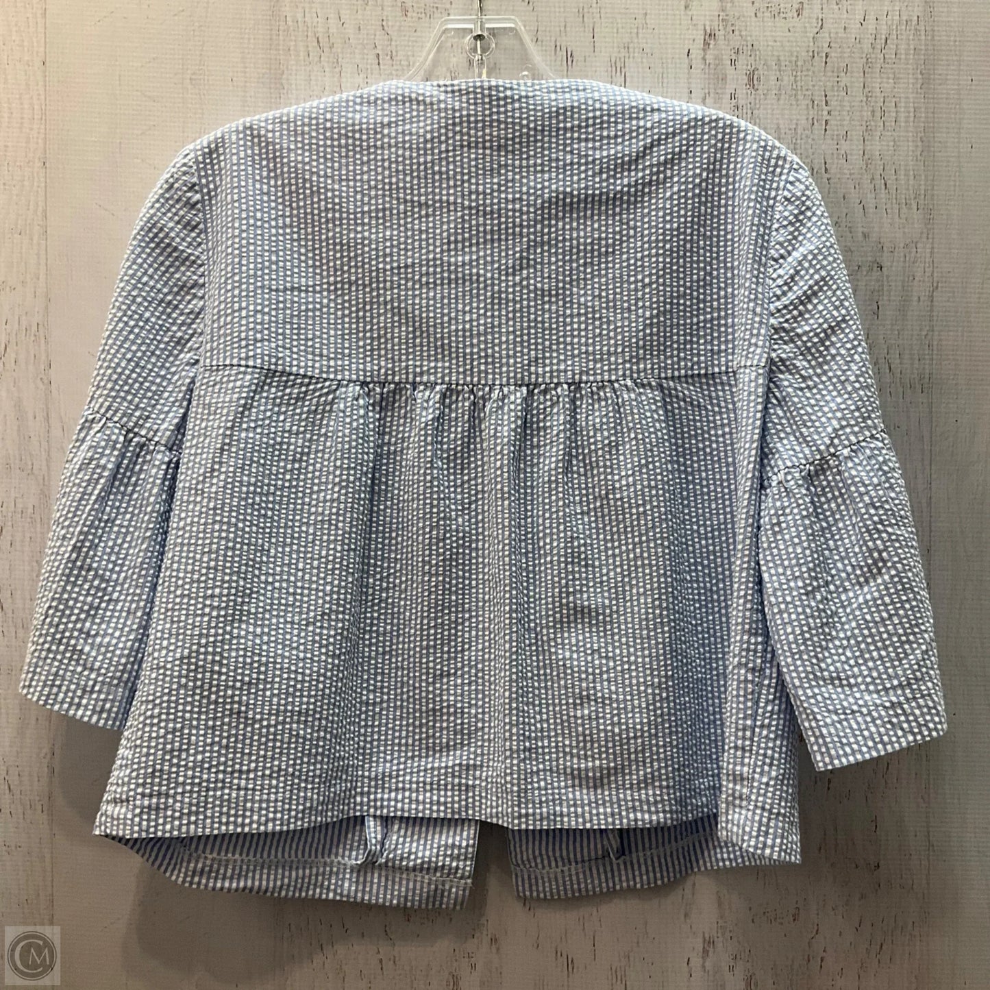 Top Short Sleeve By Loft In Striped Pattern, Size: S