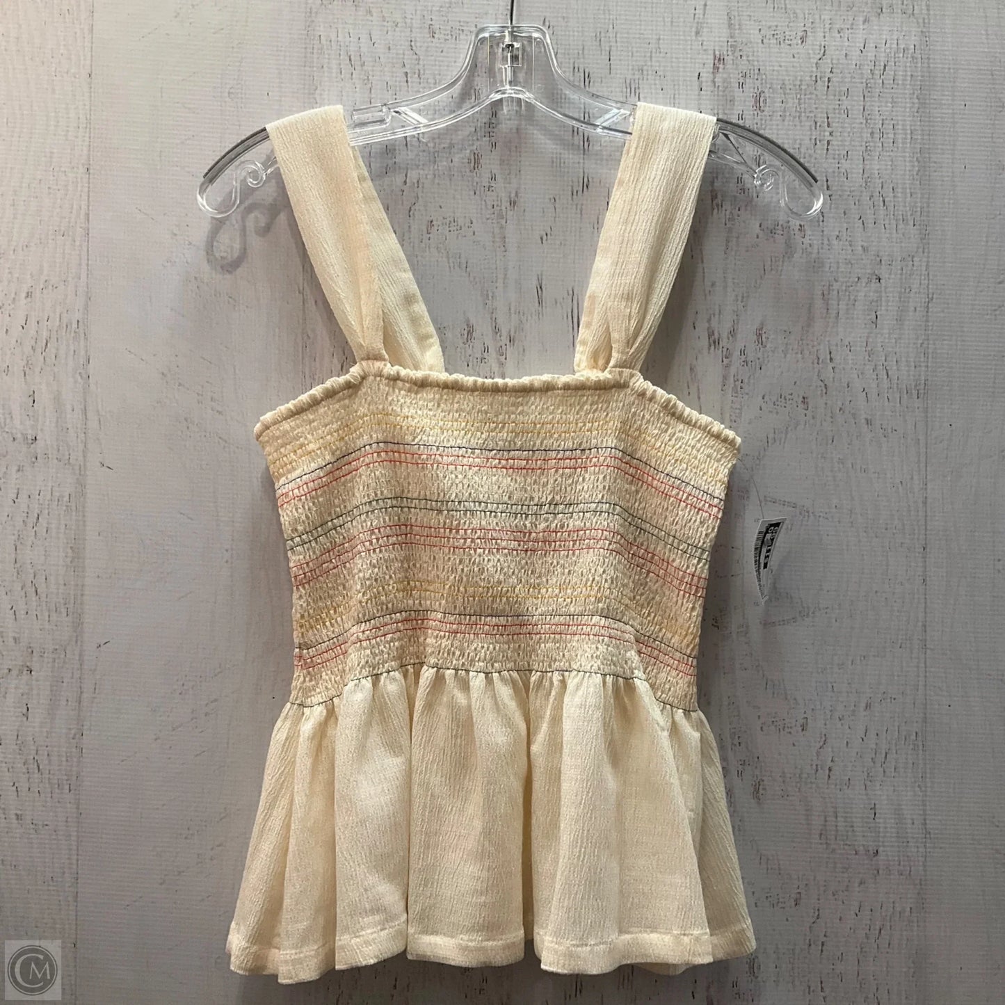 Top Sleeveless By Madewell In Cream, Size: M