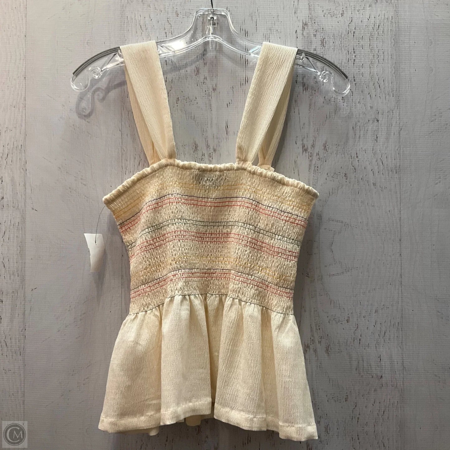 Top Sleeveless By Madewell In Cream, Size: M