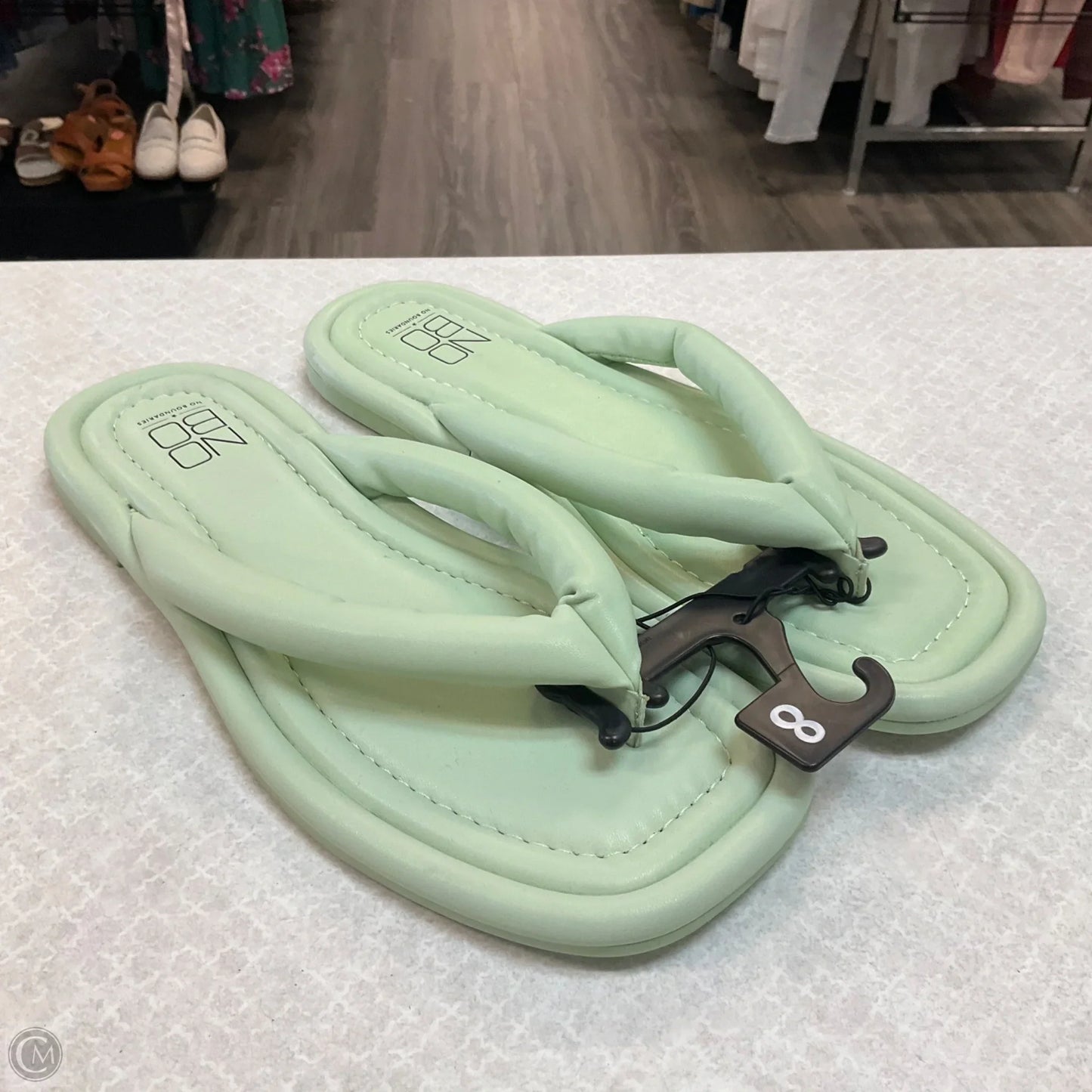 Sandals Flats By No Barriers In Green, Size: 8