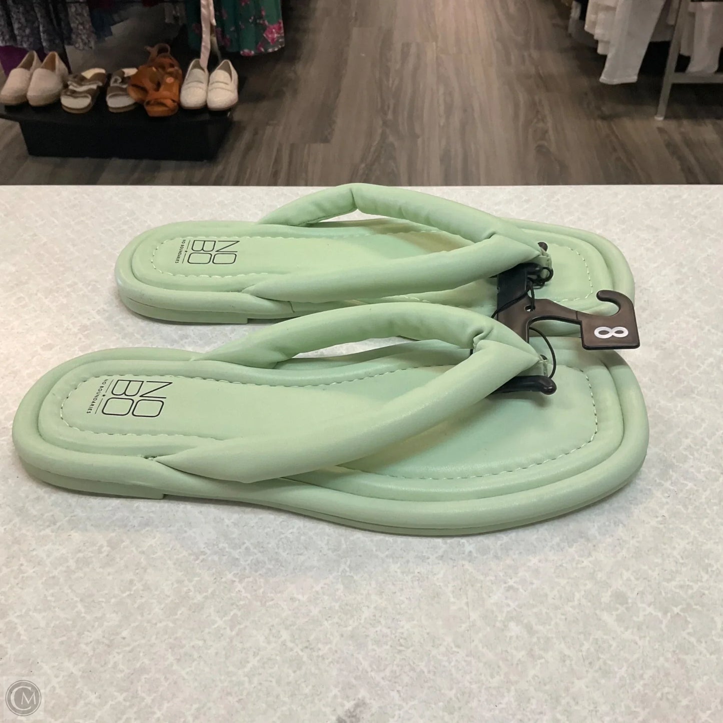 Sandals Flats By No Barriers In Green, Size: 8