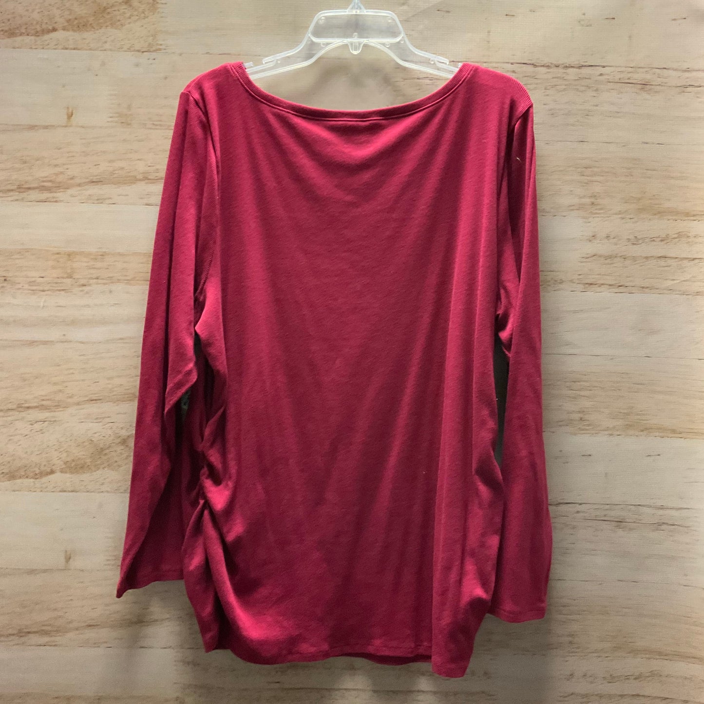 Top Long Sleeve Basic By Lane Bryant In Red, Size: 3x