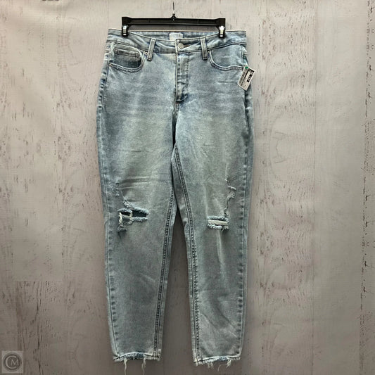 Jeans Straight By Time And Tru In Blue Denim, Size: 8