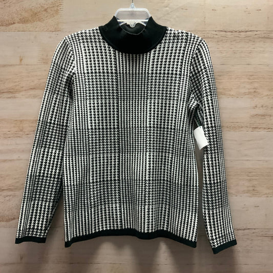 Sweater By T Tahari In Black & White, Size: S