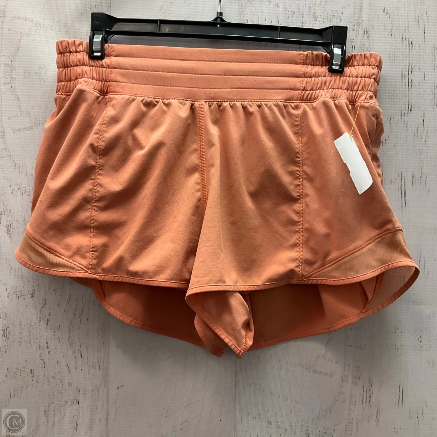 Athletic Shorts By Lululemon In Orange, Size: 8
