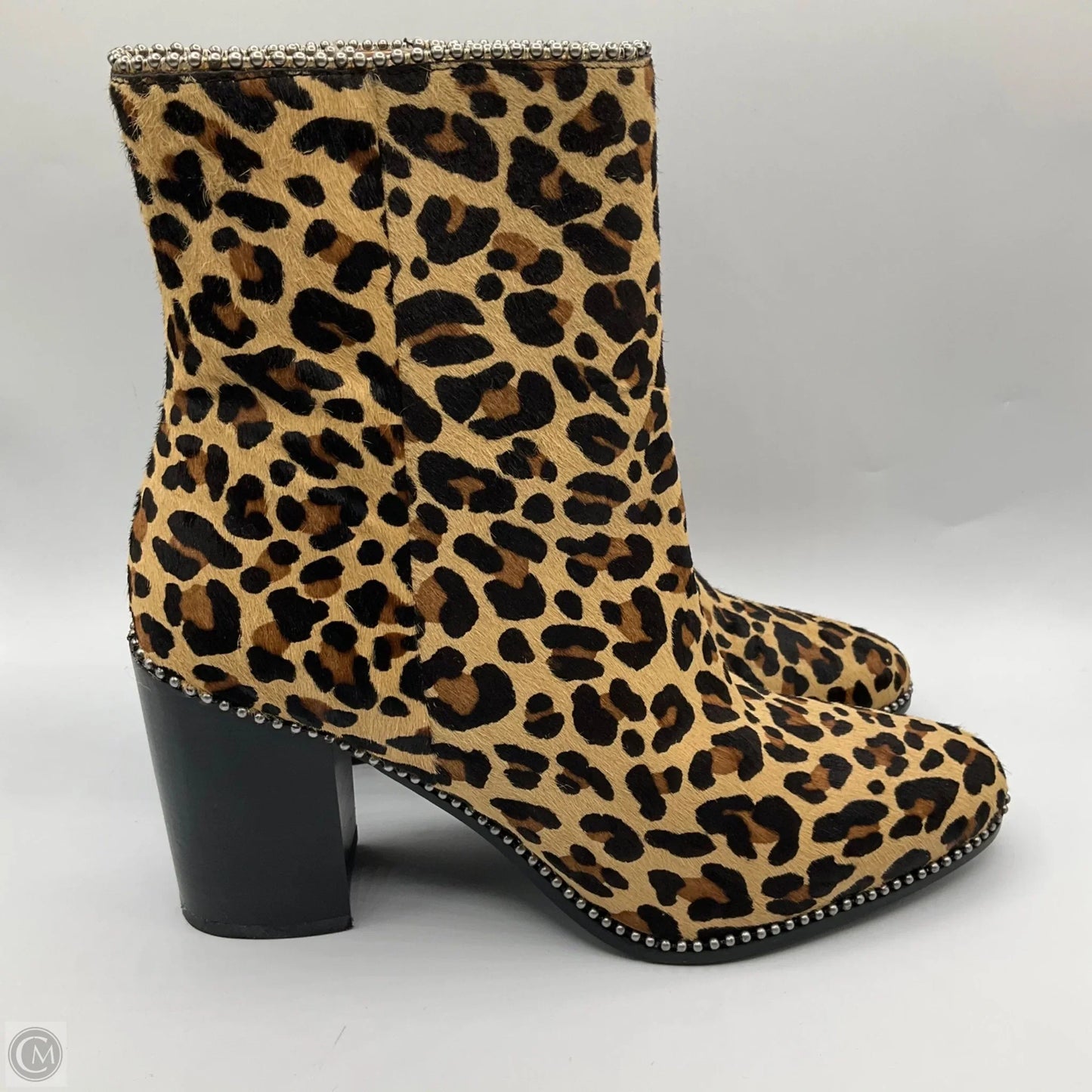 Boots Designer By Coach In Animal Print, Size: 9