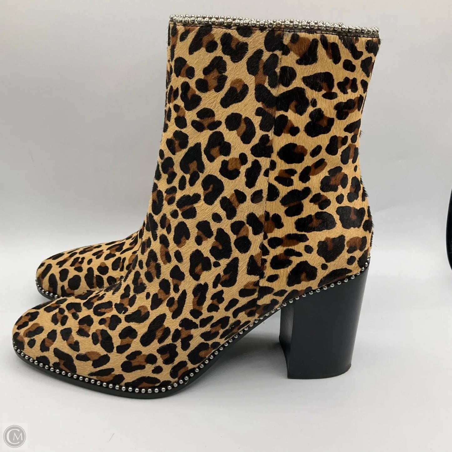 Boots Designer By Coach In Animal Print, Size: 9