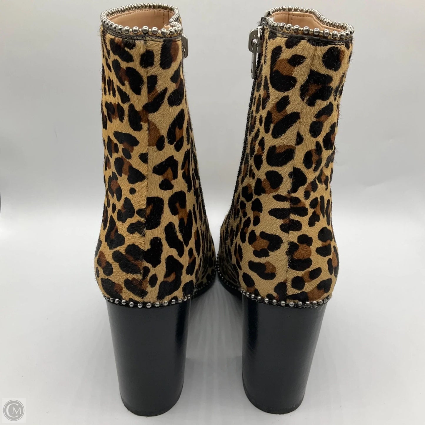 Boots Designer By Coach In Animal Print, Size: 9