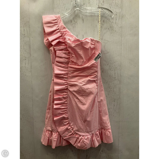 Dress Designer By Lilly Pulitzer In Pink & White, Size: 2