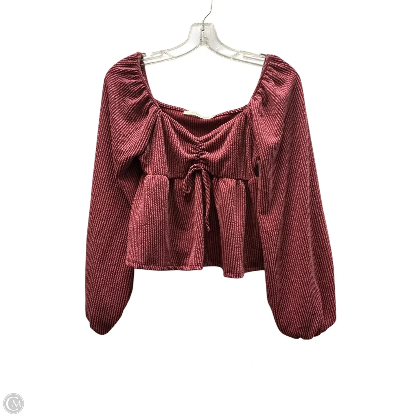 Top Long Sleeve By Altard State In Red, Size: S