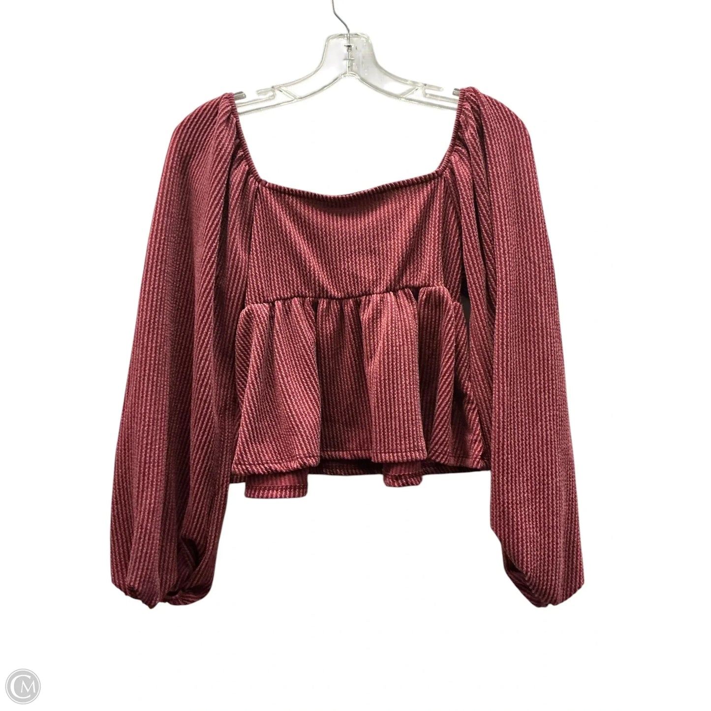 Top Long Sleeve By Altard State In Red, Size: S