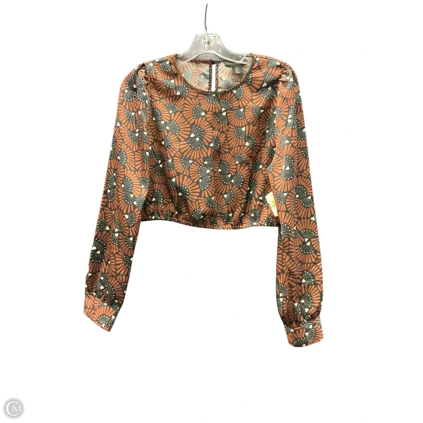 Top 2pc Long Sleeve By House Of Harlow In Black & Brown, Size: S
