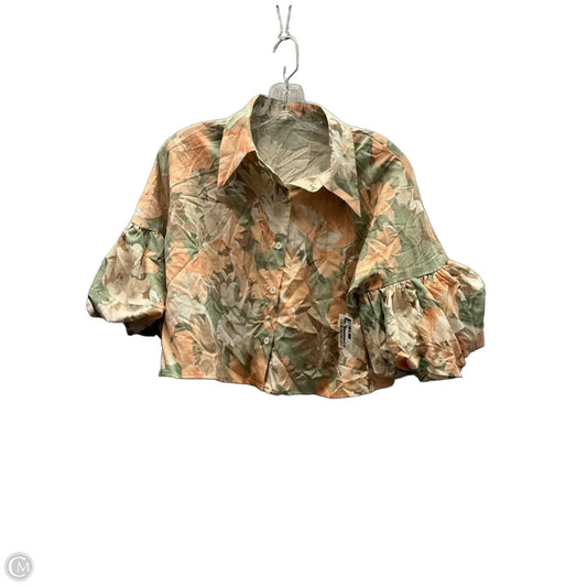 Top Short Sleeve By Shein In Multi-colored, Size: S