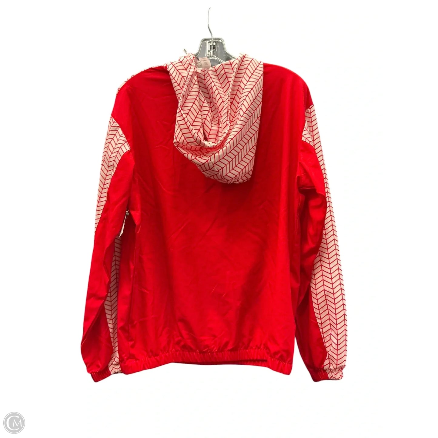 Athletic Jacket By Clothes Mentor In Red & White, Size: S