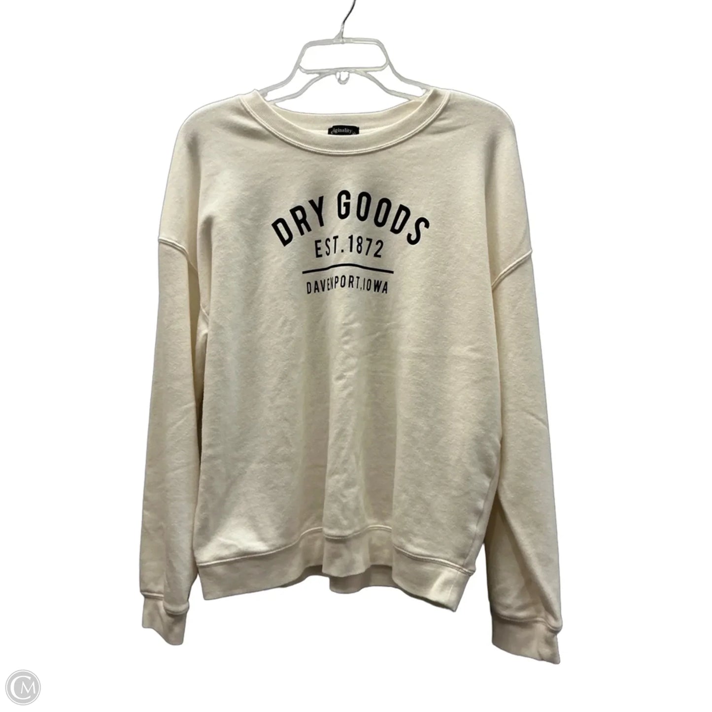 Sweatshirt Crewneck By Originality In White, Size: Xl